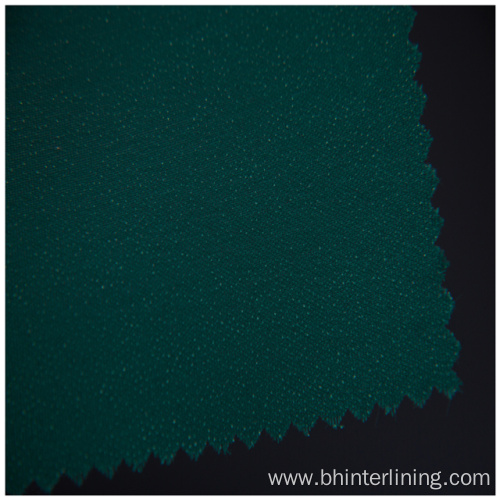 Shrink-Resistant green double dot woven fusing interlining